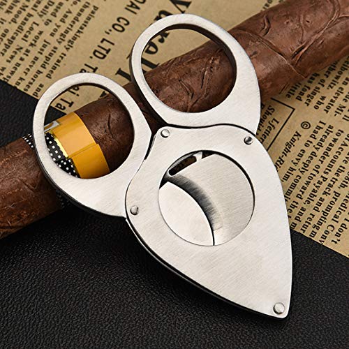 Super Sharp Double Blade Stainless Steel Cigar Cutters Metal Cigar Scissors Cut Large Diameter Cigar