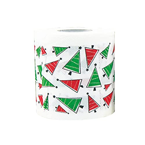 QUS Christmas Printing Toilet Paper Old Man Christmas Pattern Printing Printing Paper Series Printing Toilet Roll Paper Paper