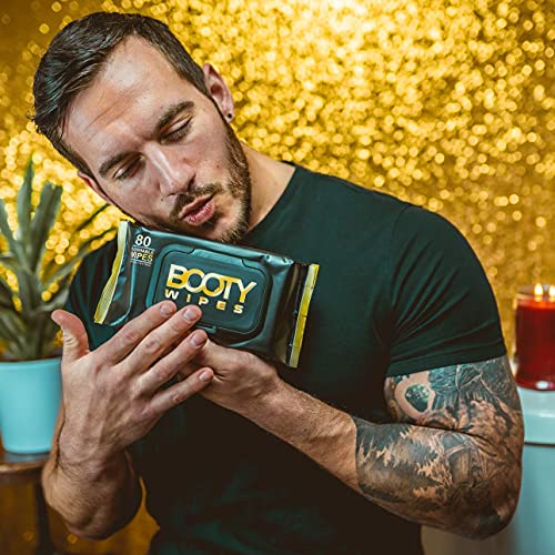 BOOTY WIPES - Couples Booty Bundle - 640 Flushable Wet Wipes for Adults, Infused with Aloe Vera & Vitamin E