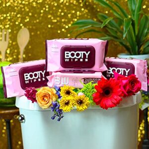 BOOTY WIPES - Couples Booty Bundle - 640 Flushable Wet Wipes for Adults, Infused with Aloe Vera & Vitamin E