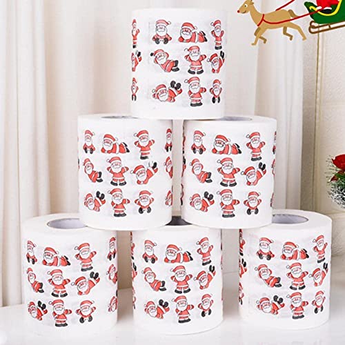 Christmas Printing Toilet Paper Old Man Christmas Pattern Paper Toilet Printing Paper Printing Roll Paper Printing Toilet