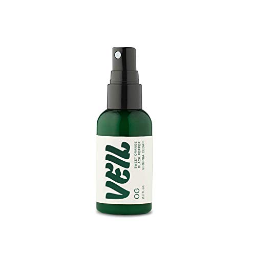 Veil Odor Eliminator Spray - Smoke Eliminator for Car or Home - Sweet Orange and Cedar Essential Oils Blend - Non-Toxic, Eco-Friendly Smoke Spray Eliminator and Weed Smell Remover - 2 oz.