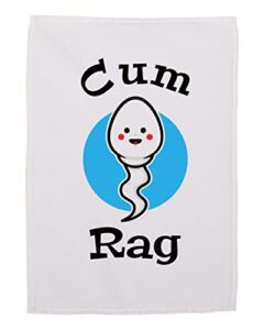 mari kyrios cum rag sex towel funny wipe cleanup cloth 16×16 inches