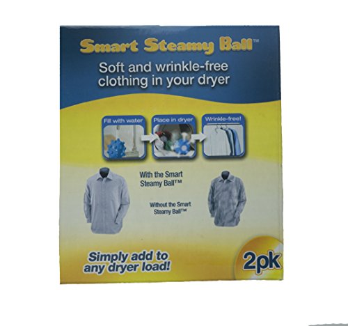 Smart Steamy Ball - Wrinkle Releasing Dryer Balls - Laundry Dryer Fabric Softening Ball - 2 Boxes