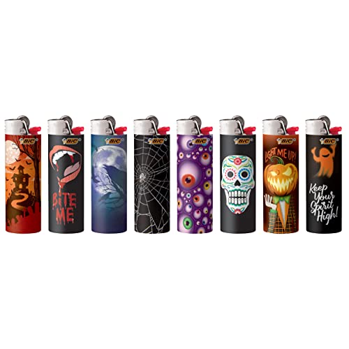 BIC Special Edition Spooky Series Lighters, Set of 8 Lighters