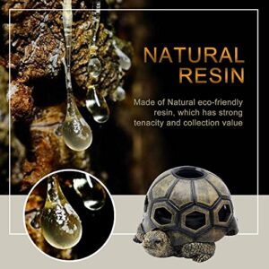 Rabbitroom Turtle Ashtrays for Cigarettes Ashtray with Lid,Cute Creative Resin Ash Tray Cigarettes Holder for Indoor Outdoor Home Office Car Decoration (Turtle)