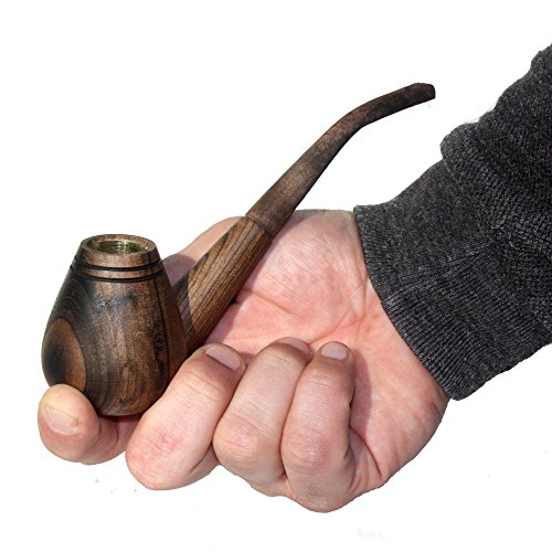 Set of 3 Tobacco Pipe – Handmade Wooden Smoking Pipes for Tobacco and Herbs – Unique 100% Natural Long Smoking Pipes