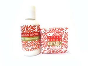 greenwich bay trading co. ocean riche shea butter soap and lotion gift set