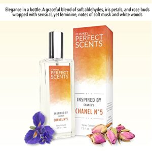 Perfect Scents Fragrances | Inspired by Chanel's Chanel No. 5 | Eau de Toilette | Fragrance for Women | Vegan, Paraben Free | Never Tested on Animals | 2.5 Fluid Ounce