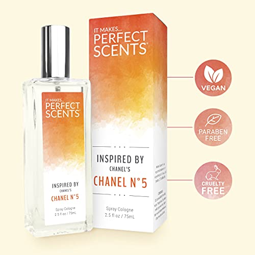 Perfect Scents Fragrances | Inspired by Chanel's Chanel No. 5 | Eau de Toilette | Fragrance for Women | Vegan, Paraben Free | Never Tested on Animals | 2.5 Fluid Ounce