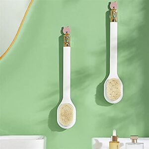 INGVY Dry Brushing Body Brush Long Handle Liquid Bath Brush Bathroom Body Brushes Back Body Bath Shower Sponge Exfoliating (Color : Green)