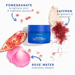 AAVRANI Healing Rose Clay Mask with FREE Mask Applicator Tool | Buy both and save $10!