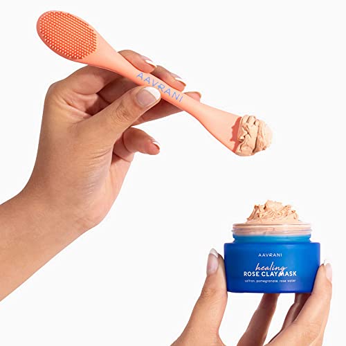 AAVRANI Healing Rose Clay Mask with FREE Mask Applicator Tool | Buy both and save $10!