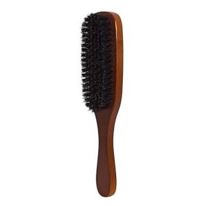 beard brush 100% boar bristle hair brush beard straightener brush make beard soften clean durable wood handle for itchy beard