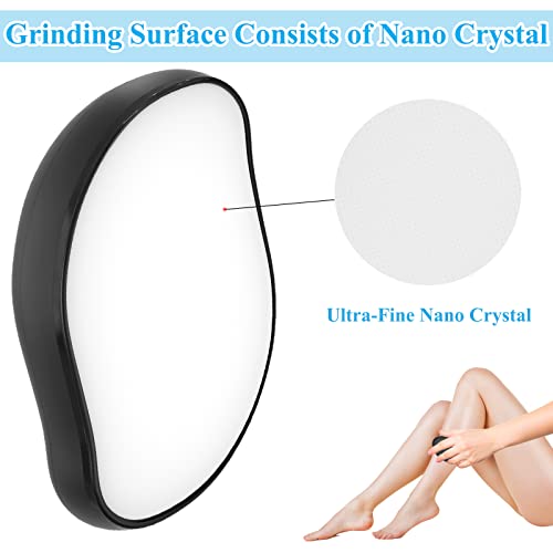 Crystal Hair Eraser, Magic Crystal Hair Remover, Painless Arm Back Bikini Liner Leg Hair Removal for Women Man, Black