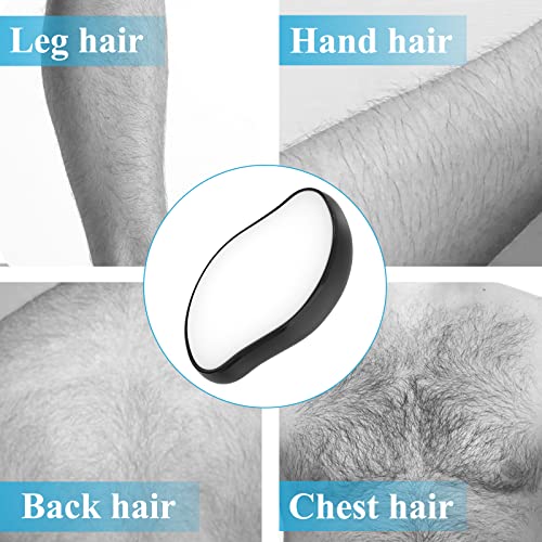 Crystal Hair Eraser, Magic Crystal Hair Remover, Painless Arm Back Bikini Liner Leg Hair Removal for Women Man, Black