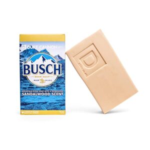 duke cannon supply co. big ass brick of bar soap – superior grade, large men’s soap made with busch, all skin types, masculine sandalwood scent, 10 oz.