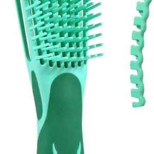 Detangling Hair Brush for Thick Hair,African American Hair Brush for Women Detangler Brush for Curly Hair,Natural Black Hair,3a/4b/4c Hair and Fine Hair for Kids and Women(Green)