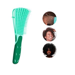 Detangling Hair Brush for Thick Hair,African American Hair Brush for Women Detangler Brush for Curly Hair,Natural Black Hair,3a/4b/4c Hair and Fine Hair for Kids and Women(Green)