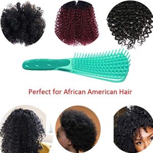 Detangling Hair Brush for Thick Hair,African American Hair Brush for Women Detangler Brush for Curly Hair,Natural Black Hair,3a/4b/4c Hair and Fine Hair for Kids and Women(Green)