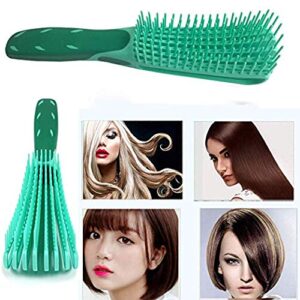 Detangling Hair Brush for Thick Hair,African American Hair Brush for Women Detangler Brush for Curly Hair,Natural Black Hair,3a/4b/4c Hair and Fine Hair for Kids and Women(Green)