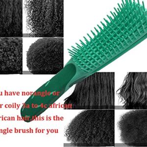 Detangling Hair Brush for Thick Hair,African American Hair Brush for Women Detangler Brush for Curly Hair,Natural Black Hair,3a/4b/4c Hair and Fine Hair for Kids and Women(Green)