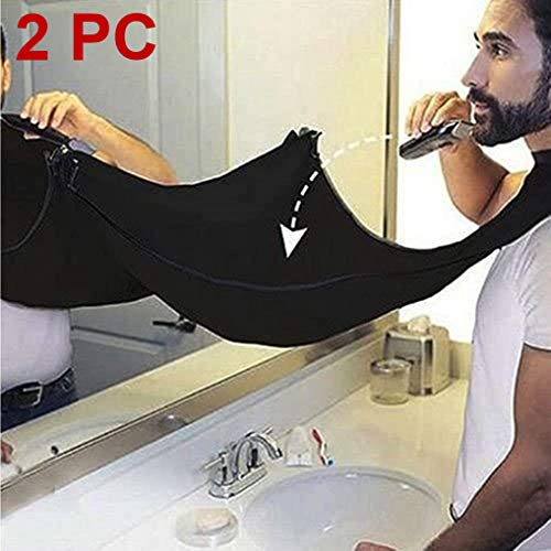 JFAN Men's Beard Bib Beard Hair Shaving Trimming Hair Cutting Cape Beard Catcher Suction Cups Home Salon