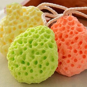 INGVY Dry Brushing Body Brush Bath Brushes Shower Exfoliating Bath Sponge Massage Body Cleaning Scrubber Best Bath Care (Color : Green)