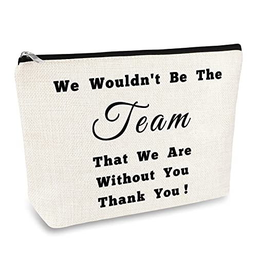 Boss Gift Leader Appreciation Gift for Women Makeup Bags Thank You Gift for Team Leader Supervisor Coach Cosmetic Bag Pouch Boss Day Birthday Retirement Leaving Farewell Gifts for Coworker Leader Boss