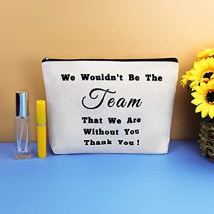 Boss Gift Leader Appreciation Gift for Women Makeup Bags Thank You Gift for Team Leader Supervisor Coach Cosmetic Bag Pouch Boss Day Birthday Retirement Leaving Farewell Gifts for Coworker Leader Boss
