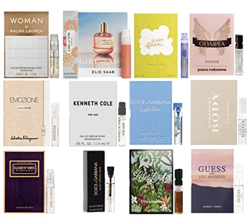 12 Women's Designer Fragrance - 12 Perfume Vials collection