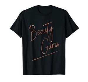 beauty guru ombre handwriting tee – gift for makeup artist