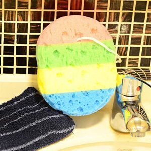 INGVY Dry Brushing Body Brush Bath Sponge for Body Scrub Exfoliating Brushes Body Treatment Peeling Skin Scrubber Bast