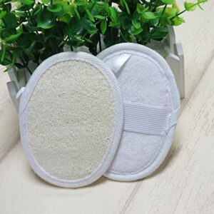 INGVY Dry Brushing Body Brush Natural Loofah Bath Shower Sponge Body Scrubber Exfoliator Washing Pad Bathroom Accessories Lightweight Durable