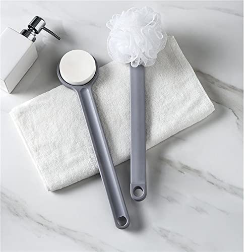 INGVY Dry Brushing Body Brush Long Handle Sponge Bath Brush Bath Scrub Brush with Bath Ball Rub Back Brush Do Not Hurt The Skin Rub Dust Rub Mud Sponge