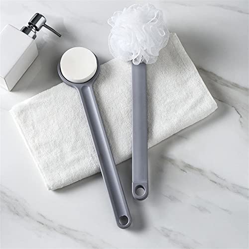 INGVY Dry Brushing Body Brush Multifunctional Bath Brush Double-Sided Bath Brush Ash-Removing Bath Ball Long-Handled Sponge Back Rubbing Shower Clern Brush