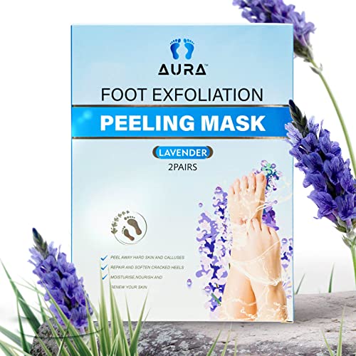 Foot Peel Mask (2 Pack) - Chracked Heel Repair, Dead Skin Remover for Baby Soft Feet - Natural Treatment