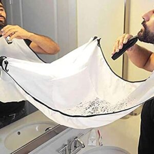 LucaSng Shaving Cloth Scissors Release Shave Trimming Cloth Neck Apron with Suction Cup