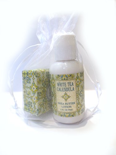 Greenwich Bay Trading Co.White Tea Calendula Shea Butter Soap and Lotion Gift Set
