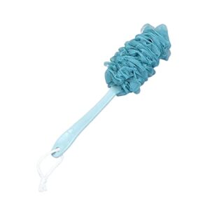 ingvy dry brushing body brush long handle hanging soft mesh back body bath shower scrubber brush sponge for bathroom shower brush (color : blue)