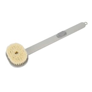 INGVY Dry Brushing Body Brush Rub Bath Brush Deep Clean Skin Flexible Skin Friendly Long Handle Back Scrubber for Bathroom