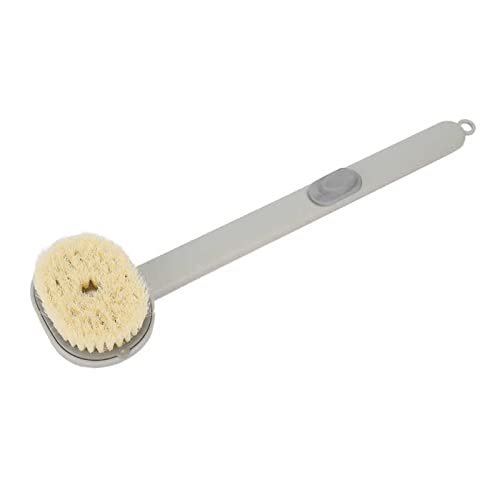 INGVY Dry Brushing Body Brush Rub Bath Brush Deep Clean Skin Flexible Skin Friendly Long Handle Back Scrubber for Bathroom