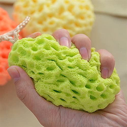 INGVY Dry Brushing Body Brush Bath Sponge Body Exfoliating Massage Soft Bath Ball Skin Care Tool Shower SPA Foam Body Cleansing Brush Body Scrubber (Color : Green)