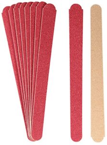 titania sand nail files, approx. 12 cm, 10 cards, wood quality, pack of 1 (1 x 19 g)