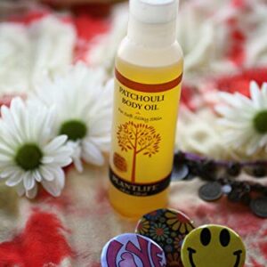 Plantlife Patchouli Body & Bath Oil with Vitamin E, Apricot & Jojoba- 4 oz.