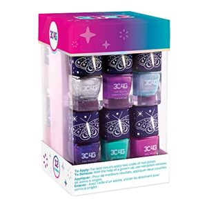 Three Cheers for Girls - Celestial 12-Pack Nail Polish Tower - Nail Polish Set for Girls and Teens - Includes 12 Vibrant Colors - Non-Toxic Nail Polish for Kids - Ages 8+