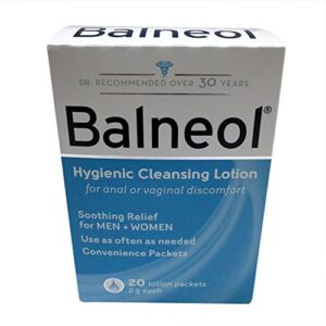 balneol hygienic cleansing lotion packets 20 each (pack of 5)