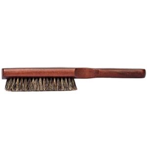 GranNaturals Mens Hair Brush - Soft Boar Bristle - 100% Natural Brown Wooden Club Style Brush for Men - Styling Beard Hairbrush for Fine or Thin Hair