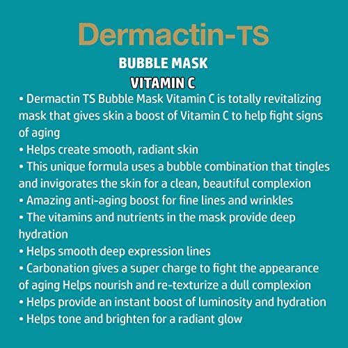 Dermactin-TS Facial Bubble Sheet Mask with Vitamin C (6-Pack)