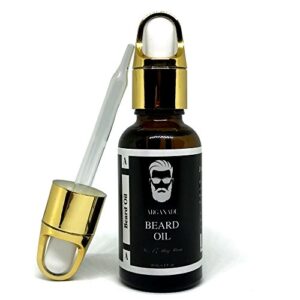 arganade premium beard oil – leave-in conditioner & softener – beard growth stimulating oil (bay rum)